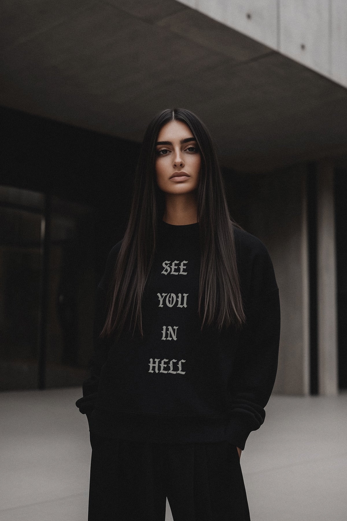 See You in Hell Crewneck | Black