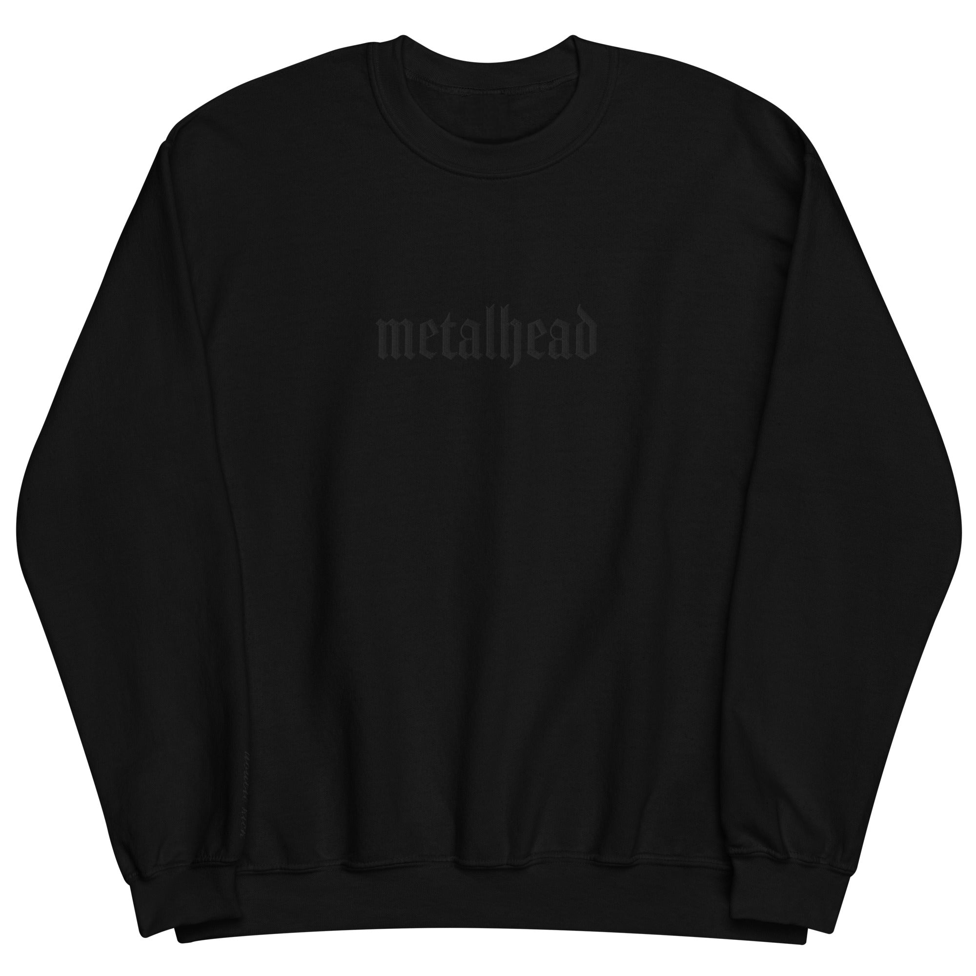 Metalhead Embroidered Crewneck