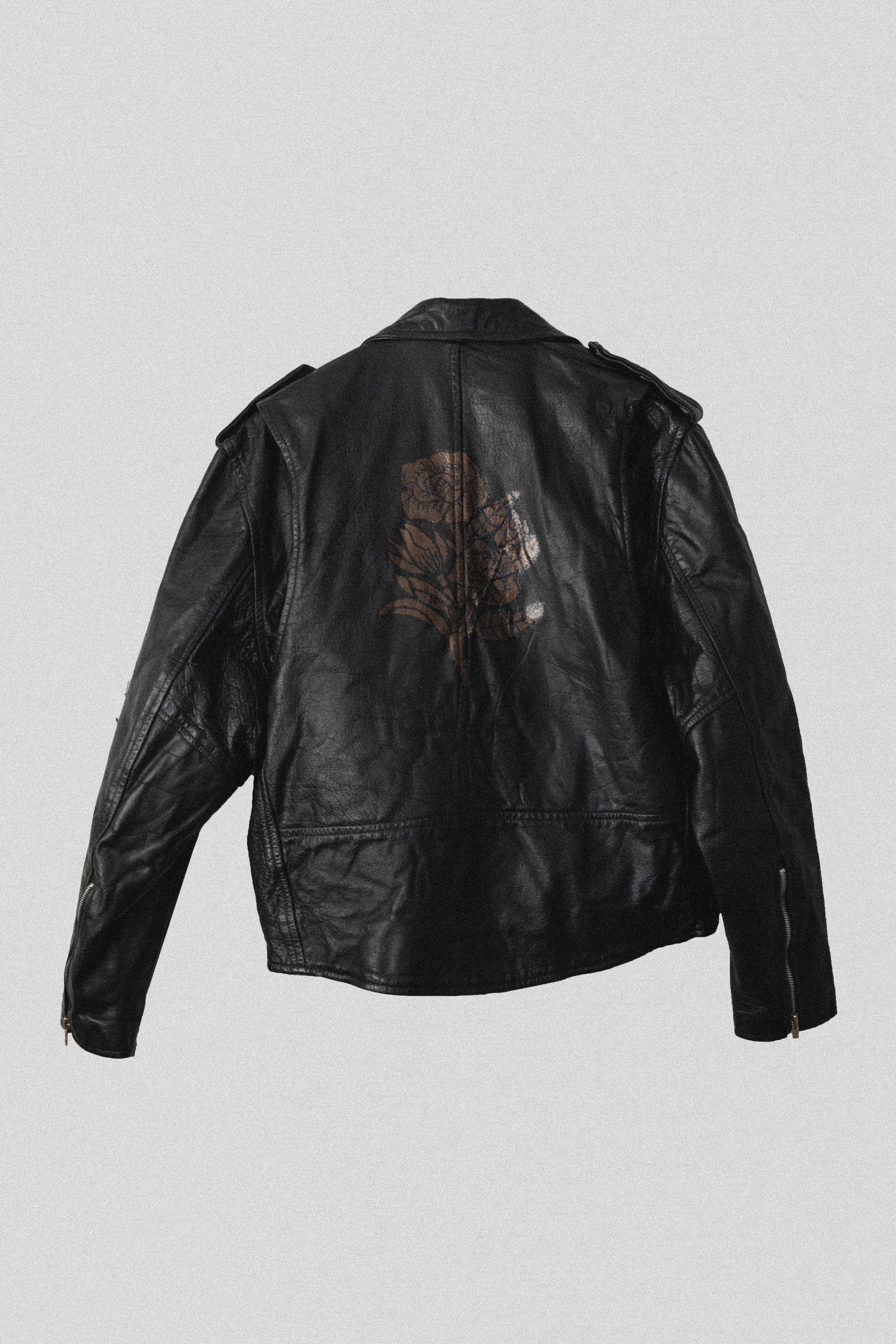 Rose Leather Jacket | Large