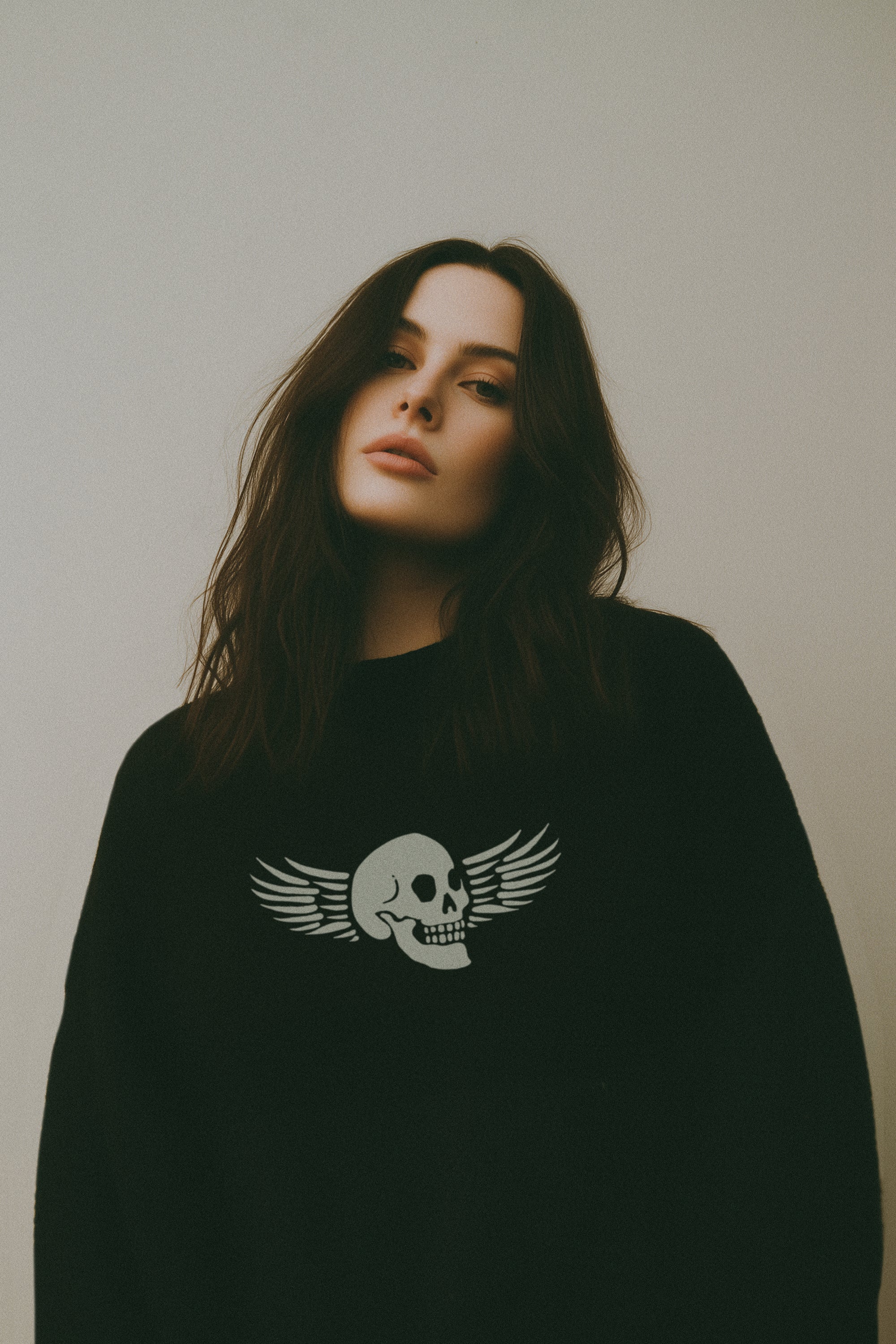Knit Sweater | Skull with Wings