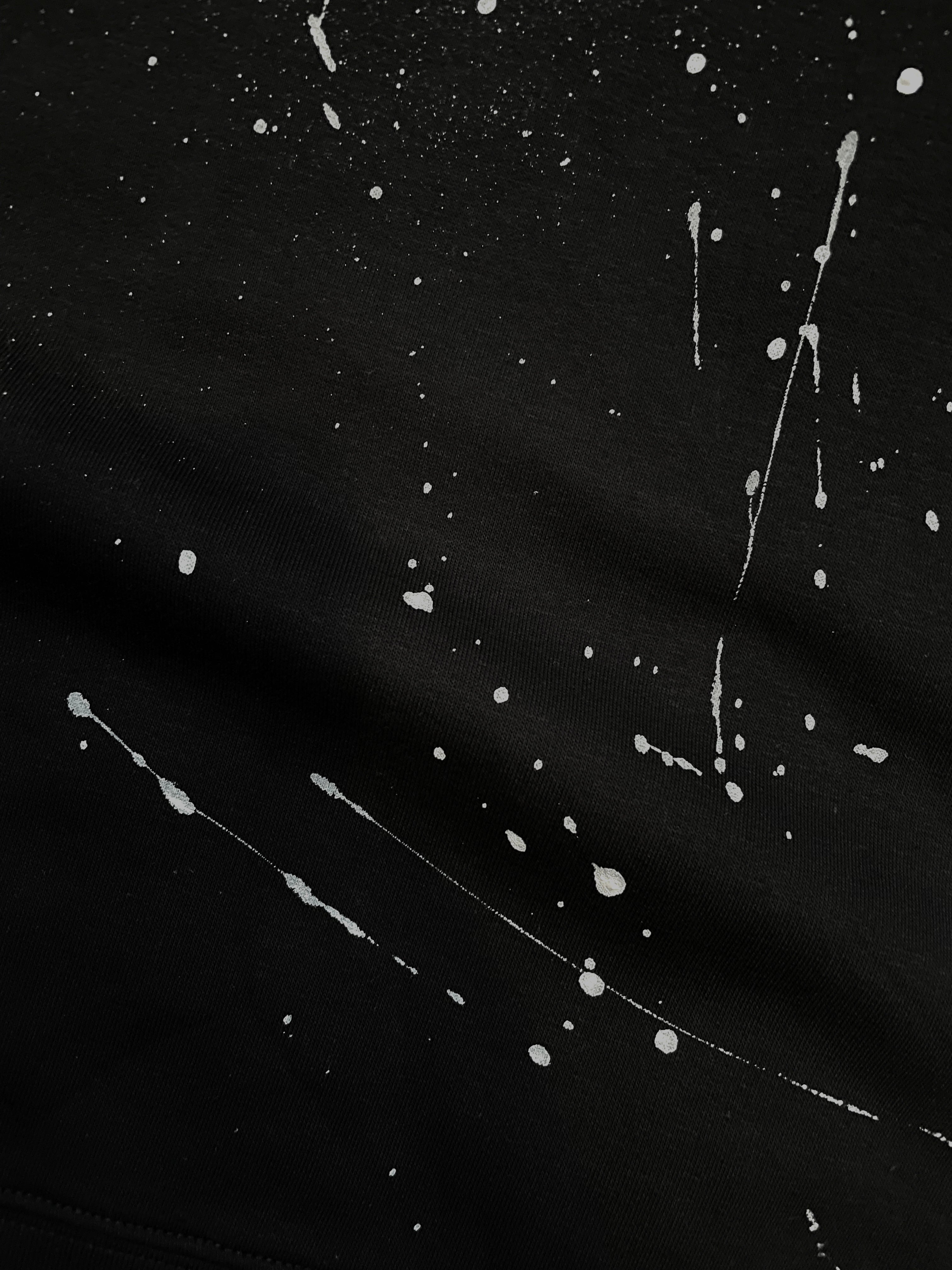 Splatter Crewneck | Black