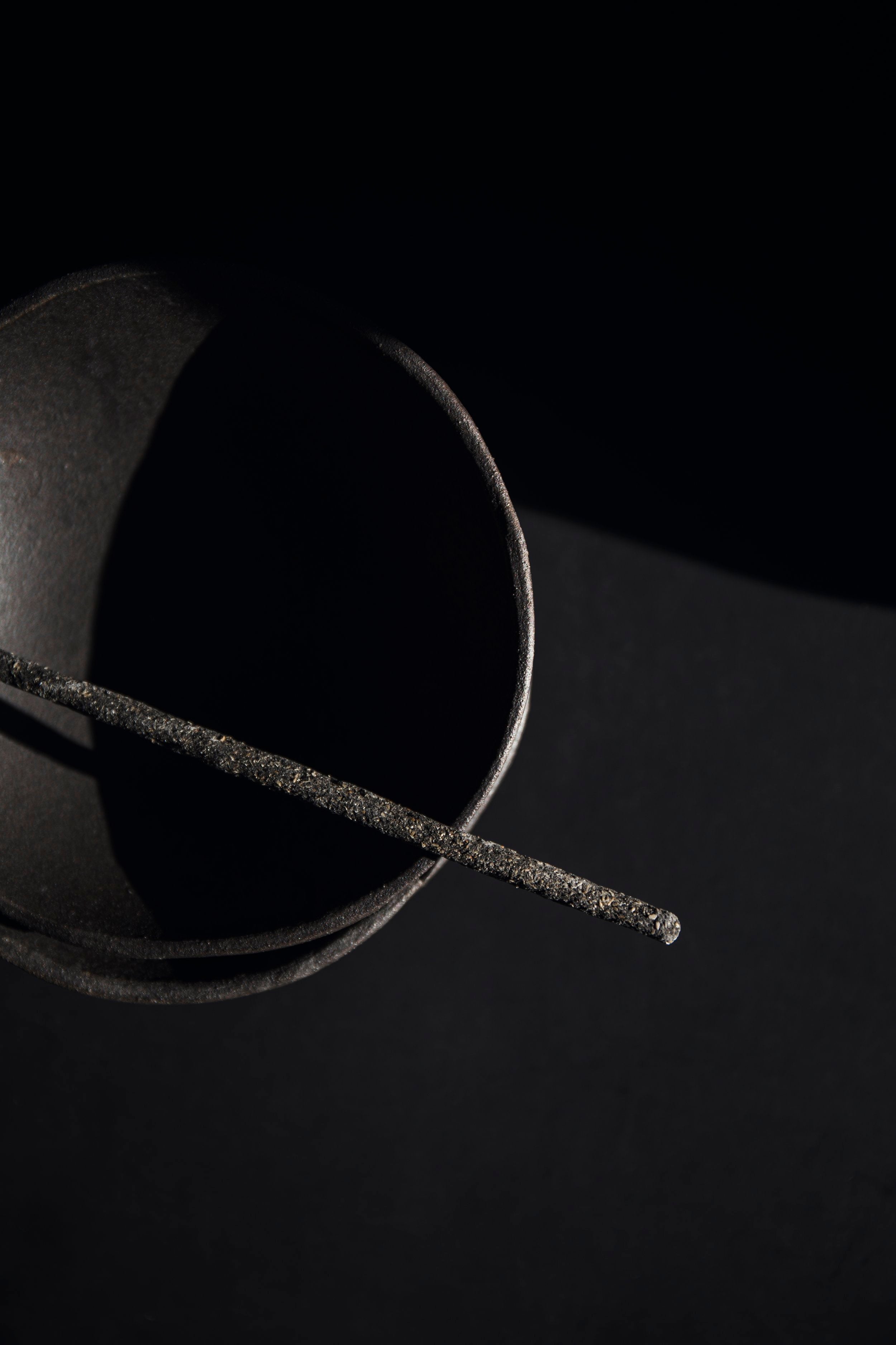 Black Clay Ritual Bowl - Studio Sara Kraus  abstract original painting and fine art prints