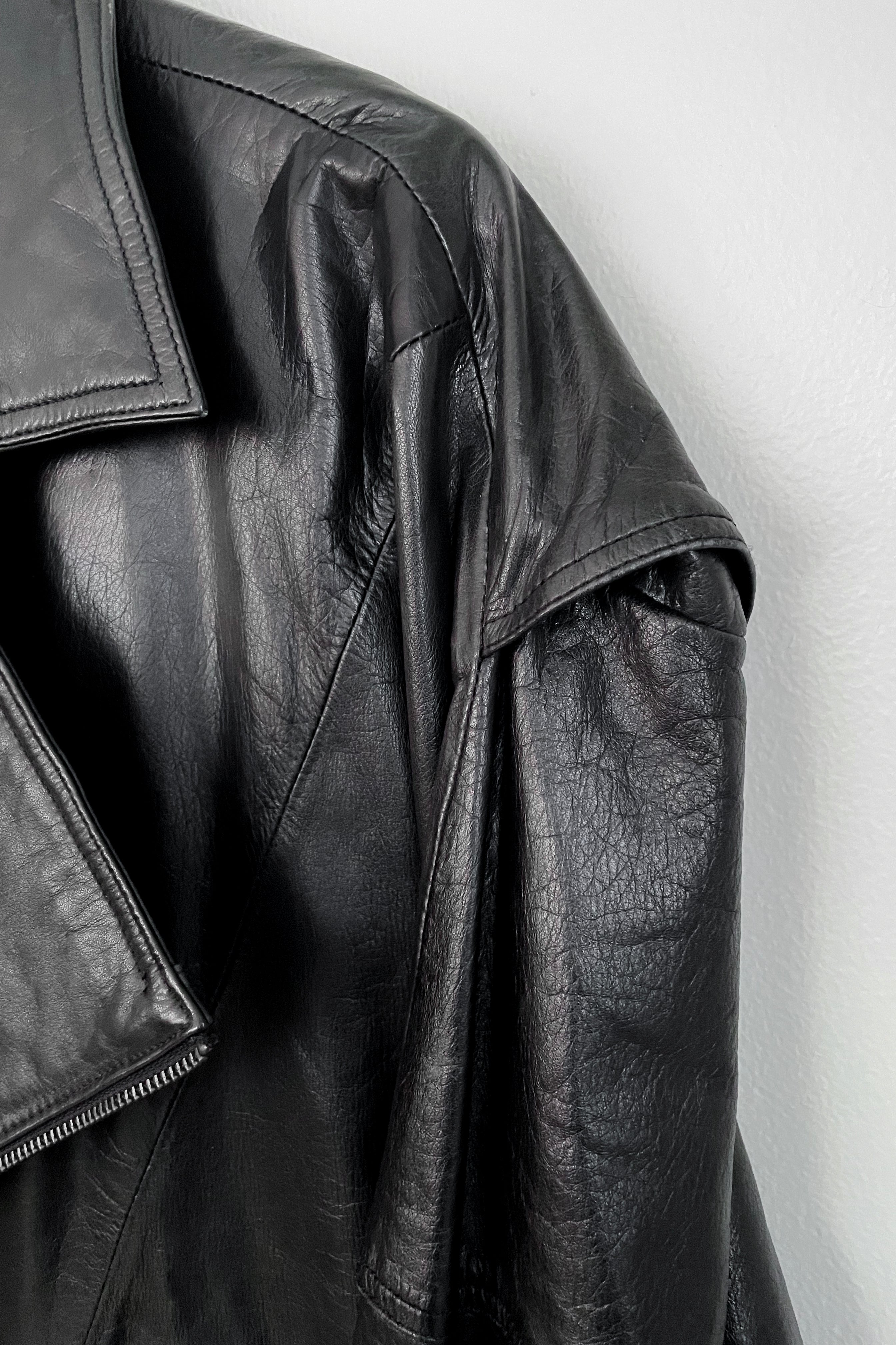 No. 0009 | Asymmetric Leather Jacket