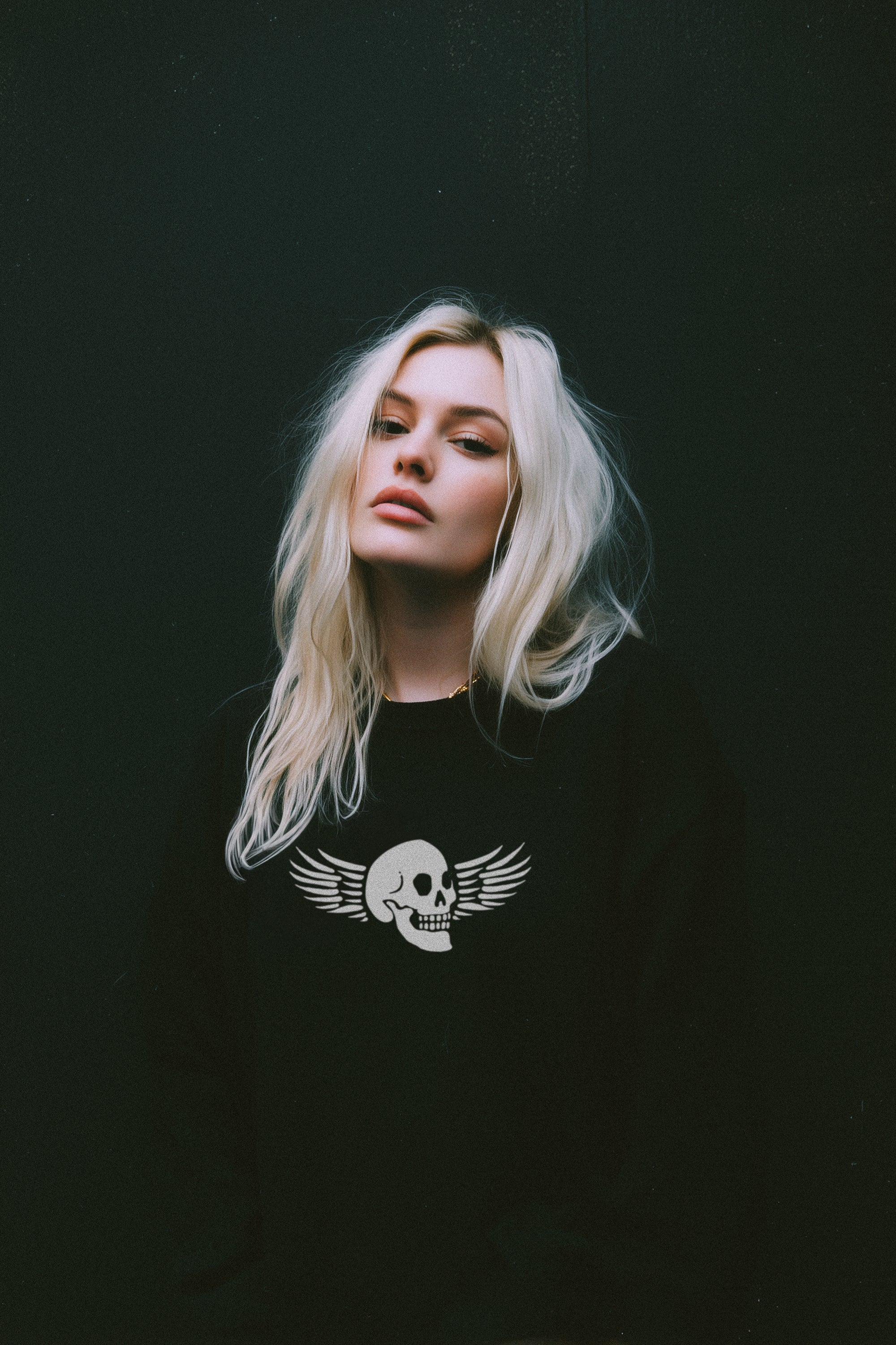 Knit Sweater | Skull with Wings